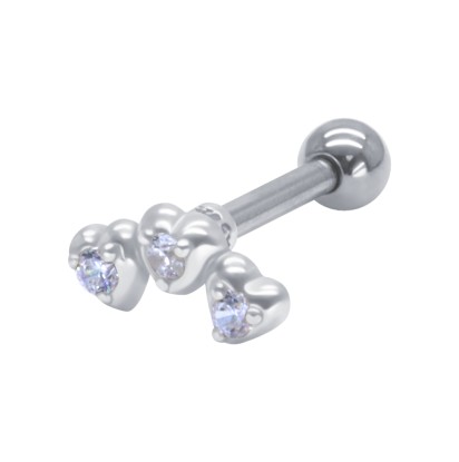 Helix Ear Piercing with Titanium Bar TIP-3048-TI